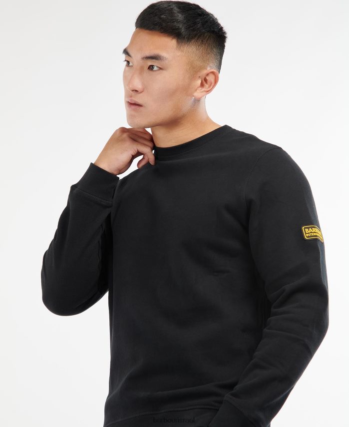 Barbour ירוק יער גברים תג סוודר בינלאומי R86Z6X1008 הַלבָּשָׁה