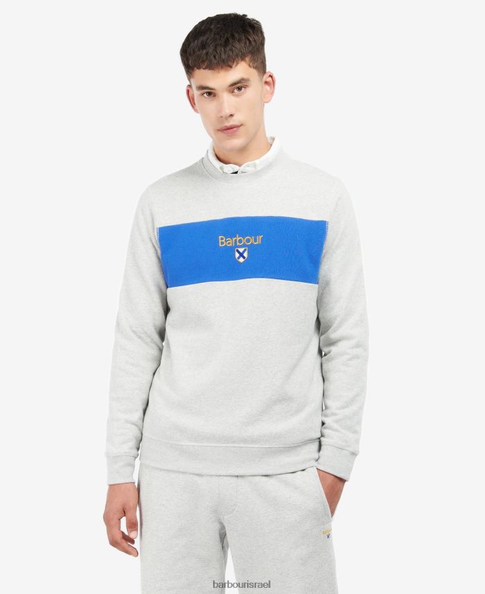 Barbour ניטראלי גברים סווטשירט של צוות פאנל כבוד R86Z6X1049 הַלבָּשָׁה