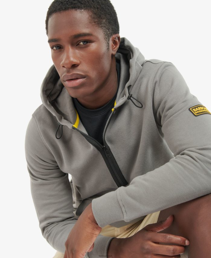 Barbour שָׁחוֹר גברים קפוצ'ון חצי רוכסן תג R86Z6X1070 הַלבָּשָׁה