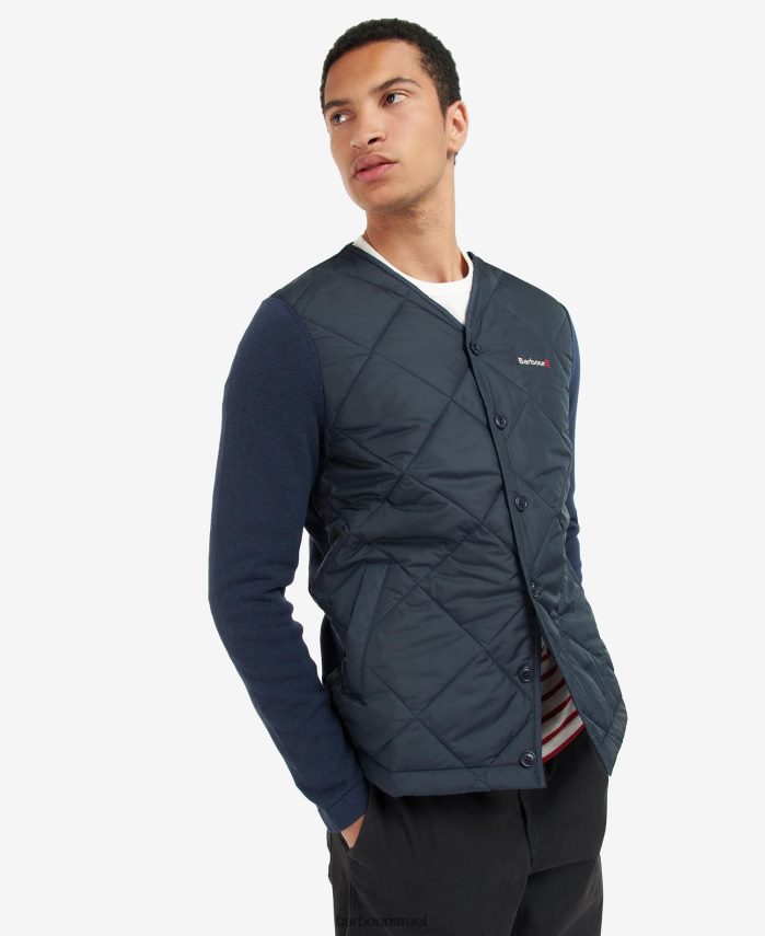 Barbour חיל הים הקלאסי גברים קרדיגן מרופד מרופד R86Z6X1095 הַלבָּשָׁה