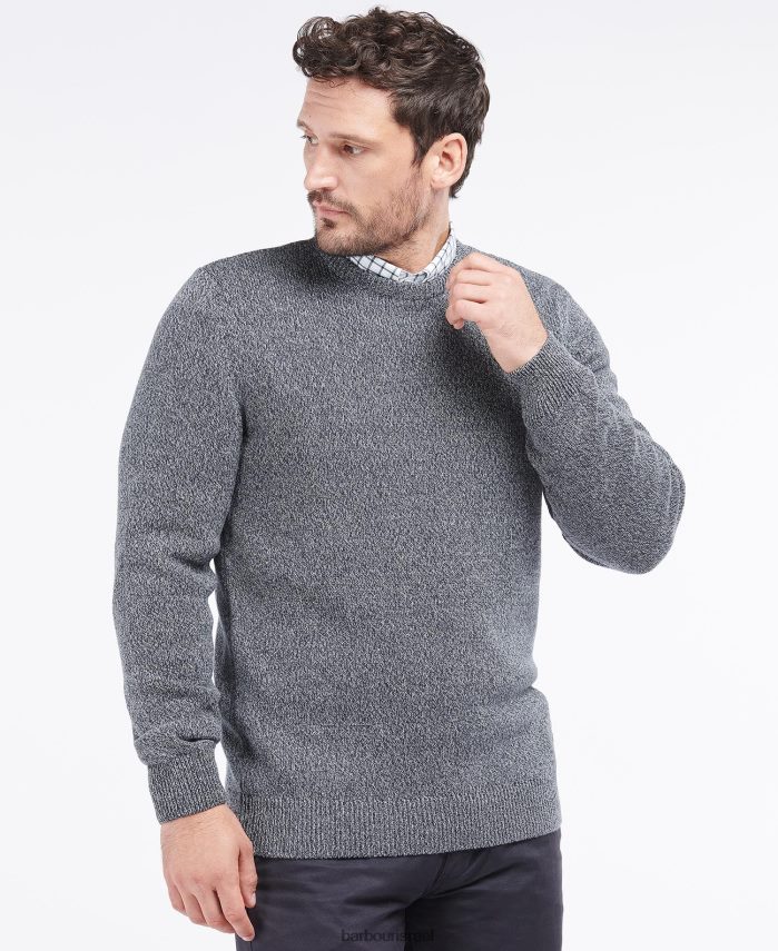 Barbour חיל הים גברים צוות נלסון טוויסט כותנה R86Z6X1115 הַלבָּשָׁה