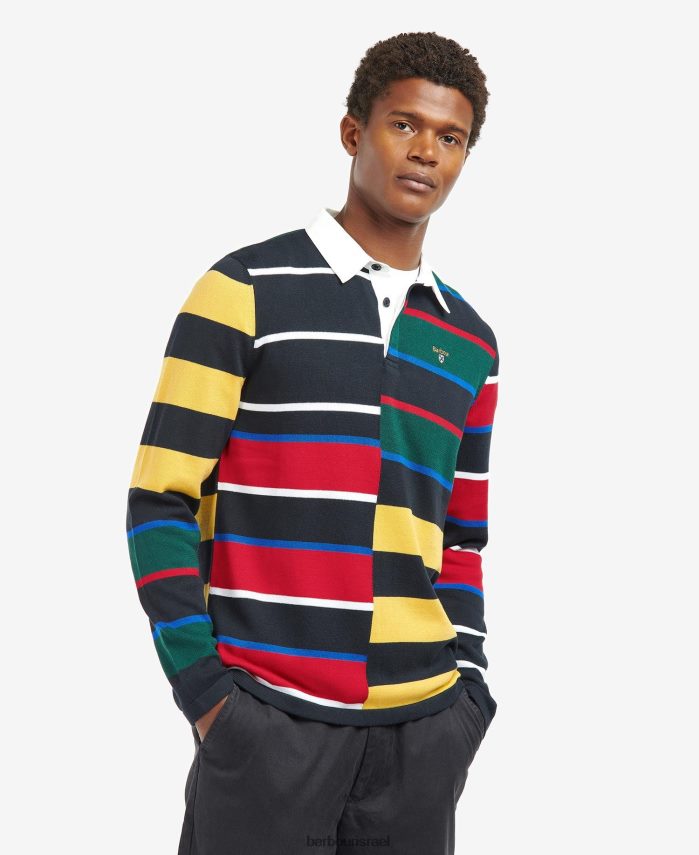 Barbour חיל הים הקלאסי גברים חולצת רוגבי סרוגה של רדקליף R86Z6X1116 הַלבָּשָׁה