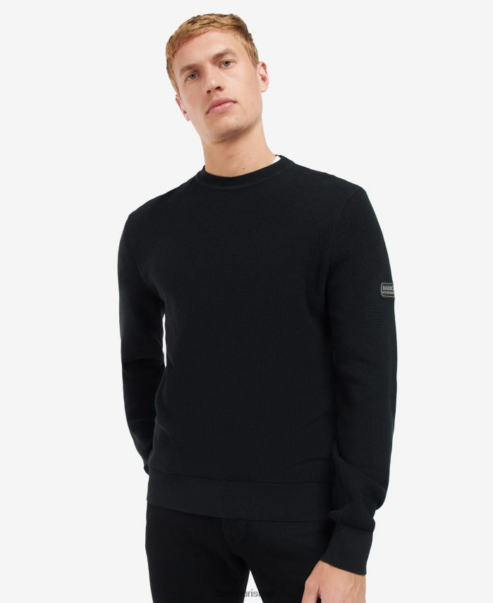 Barbour שחור קלאסי גברים מגשר סרוג כונן R86Z6X1117 הַלבָּשָׁה