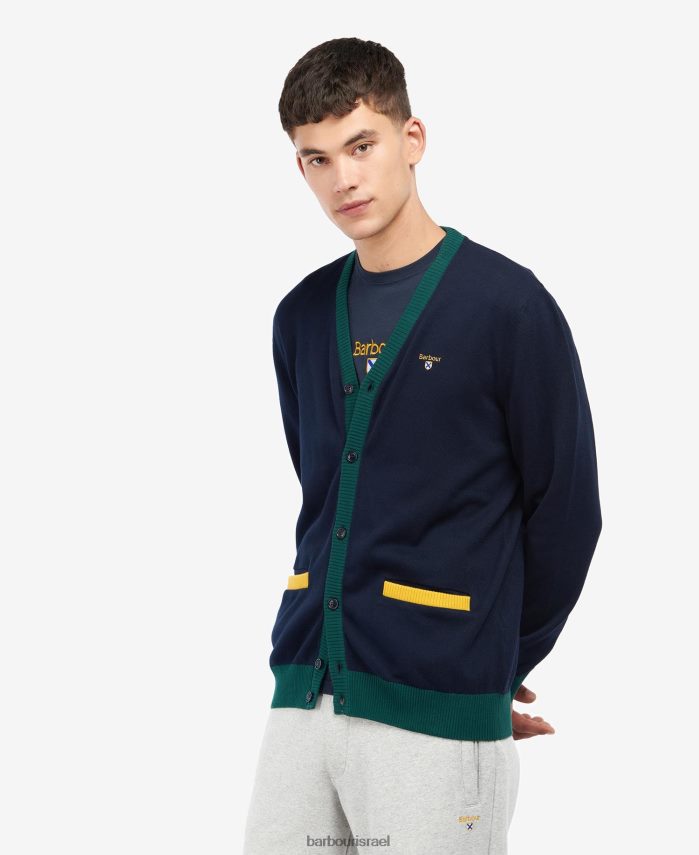 Barbour חיל הים הקלאסי גברים קרדיגן שלדוני באבור R86Z6X1125 הַלבָּשָׁה