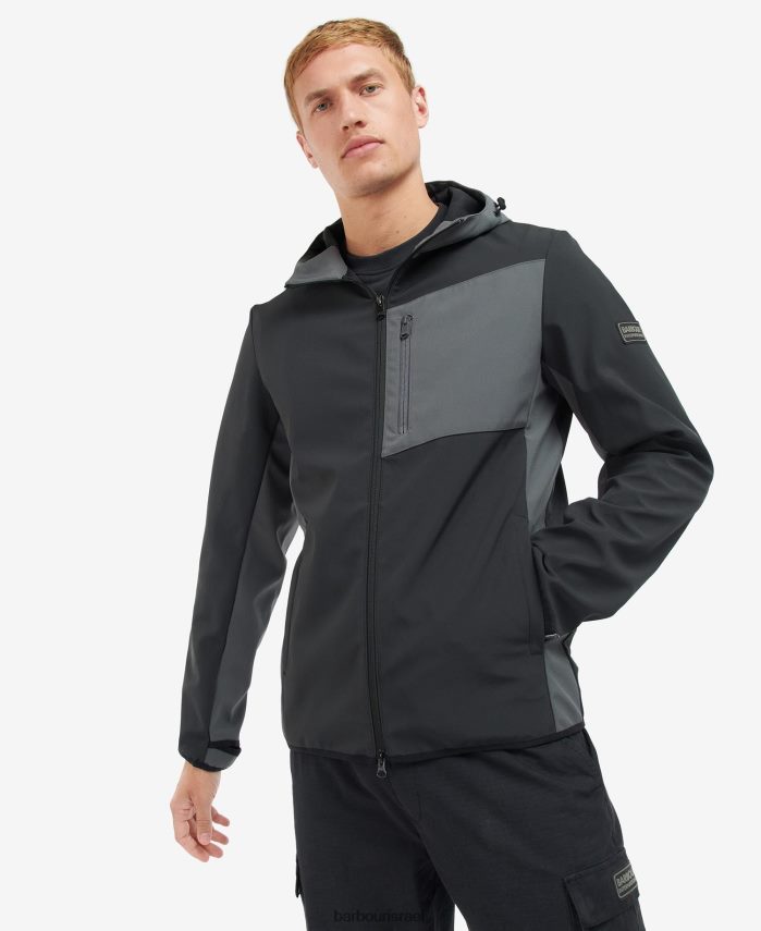 Barbour שחור קלאסי גברים מרסיאן מעטפת ומעיל צמר R86Z6X1134 הַלבָּשָׁה