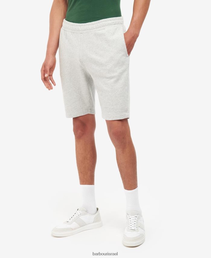 Barbour חוואר אפור גברים מכנסי זיעה קצרים של ניונהאם R86Z6X1182 הַלבָּשָׁה