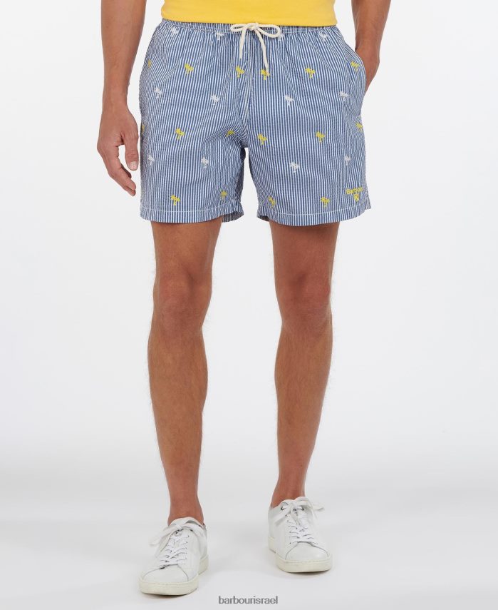 Barbour חיל הים גברים מכנסי ים בפס דקל R86Z6X1209 הַלבָּשָׁה