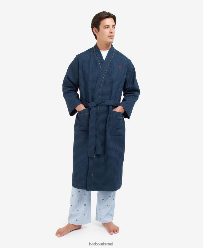 Barbour חיל הים הקלאסי גברים חלוק לילה האדריאן R86Z6X1238 הַלבָּשָׁה