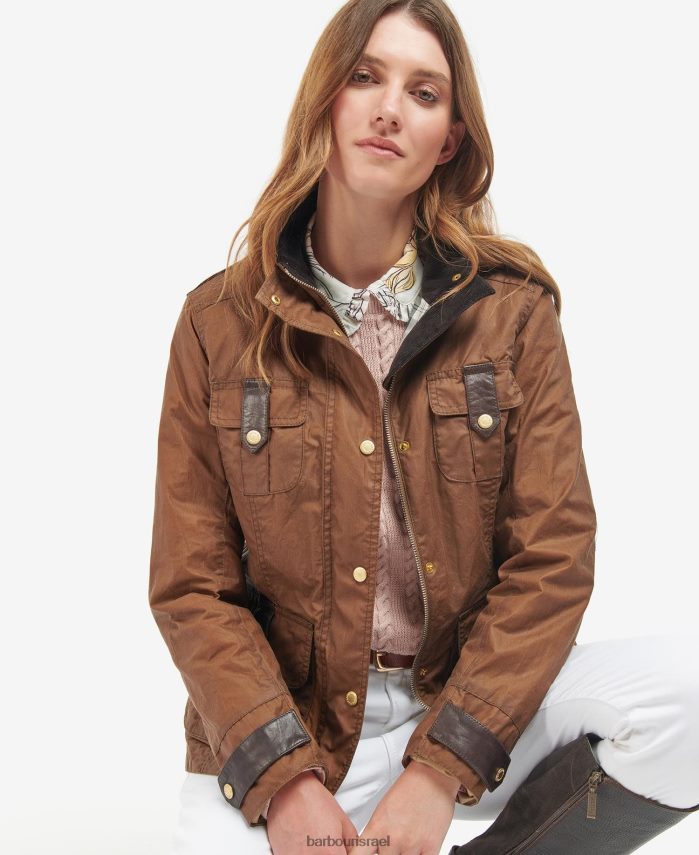 Barbour ארכיון זית/עתיק נשים מעיל הגנה מובחר בשעווה R86Z6X1377 הַלבָּשָׁה