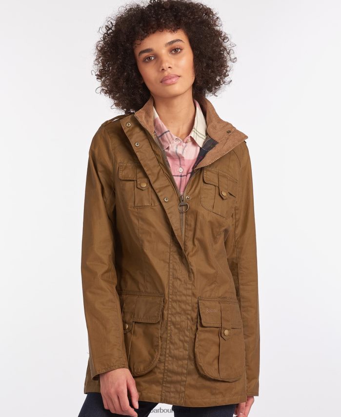 Barbour חיל הים המלכותי/קלאסי נשים מעיל כותנה בשעווה הגנה קל משקל R86Z6X1388 הַלבָּשָׁה