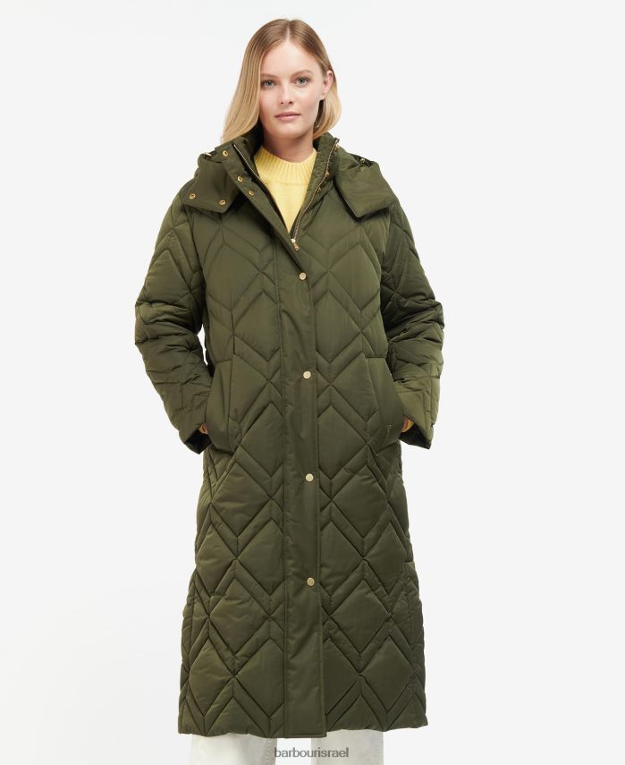 Barbour טרטן שרך שחור/עתיק נשים ז'קט קווילט של קסיוס R86Z6X1442 הַלבָּשָׁה