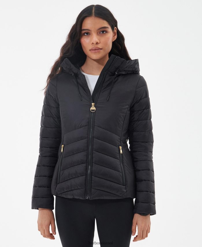 Barbour שחור קלאסי נשים ז'קט מרופד של סנדרסון R86Z6X1460 הַלבָּשָׁה