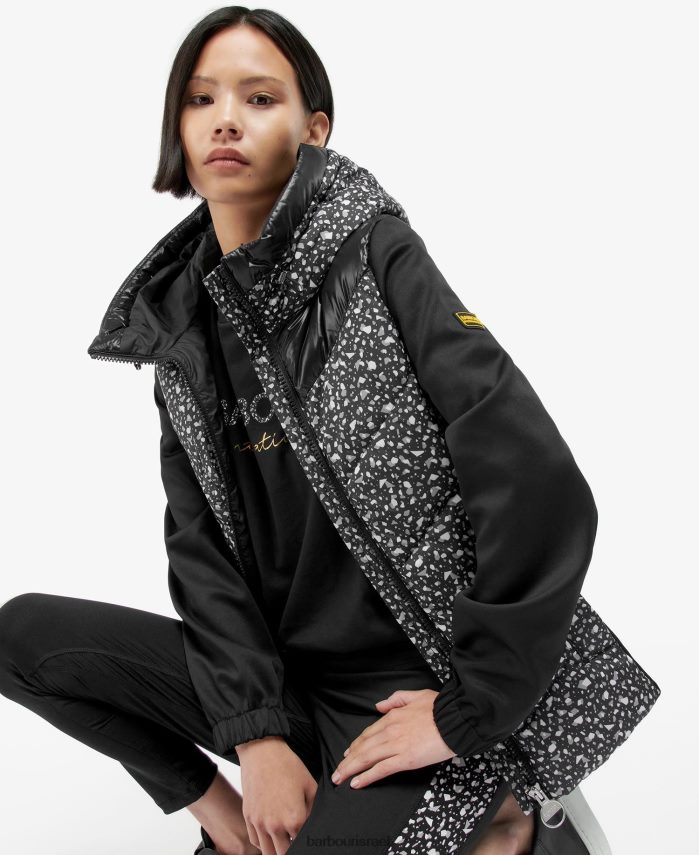 Barbour טרצו/שחור נשים זיעה מרופד קונדור מודפס R86Z6X1500 הַלבָּשָׁה