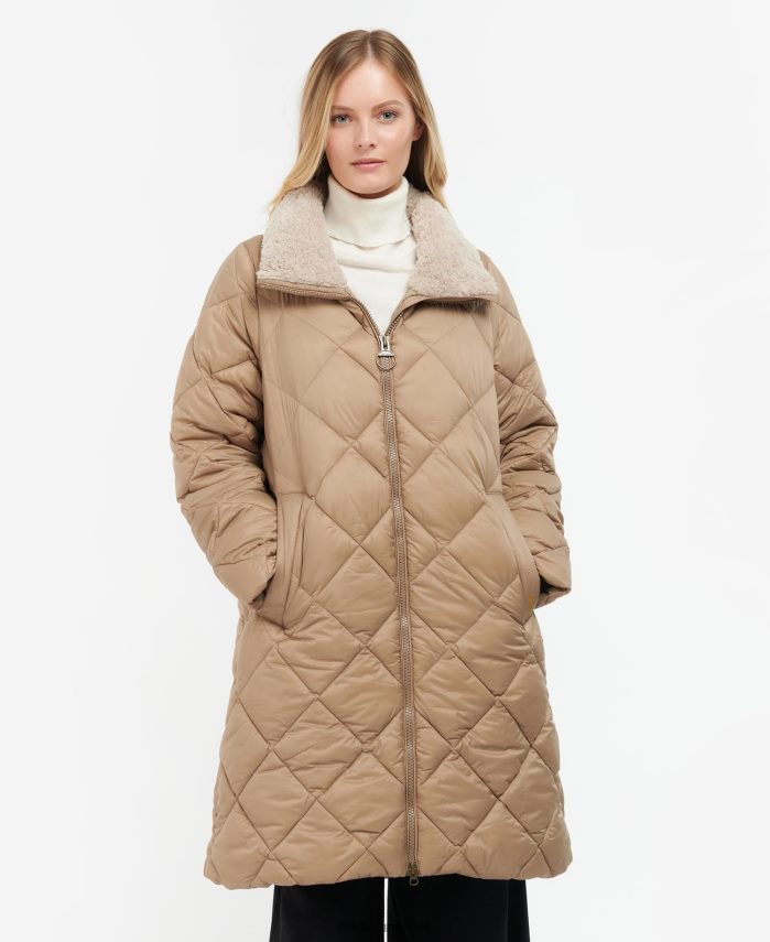 Barbour עלה שרך/טרטן קלאסי נשים ז'קט קווילט של קילמורי R86Z6X1513 הַלבָּשָׁה