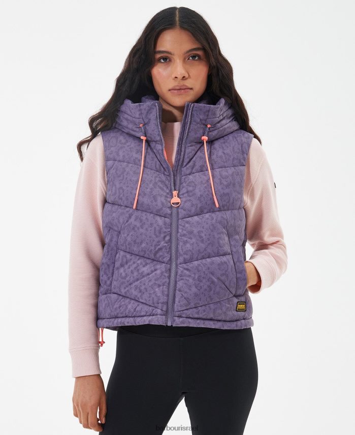 Barbour הדפס נוף ירח נשים חלטון גילט מודפס R86Z6X1569 הַלבָּשָׁה