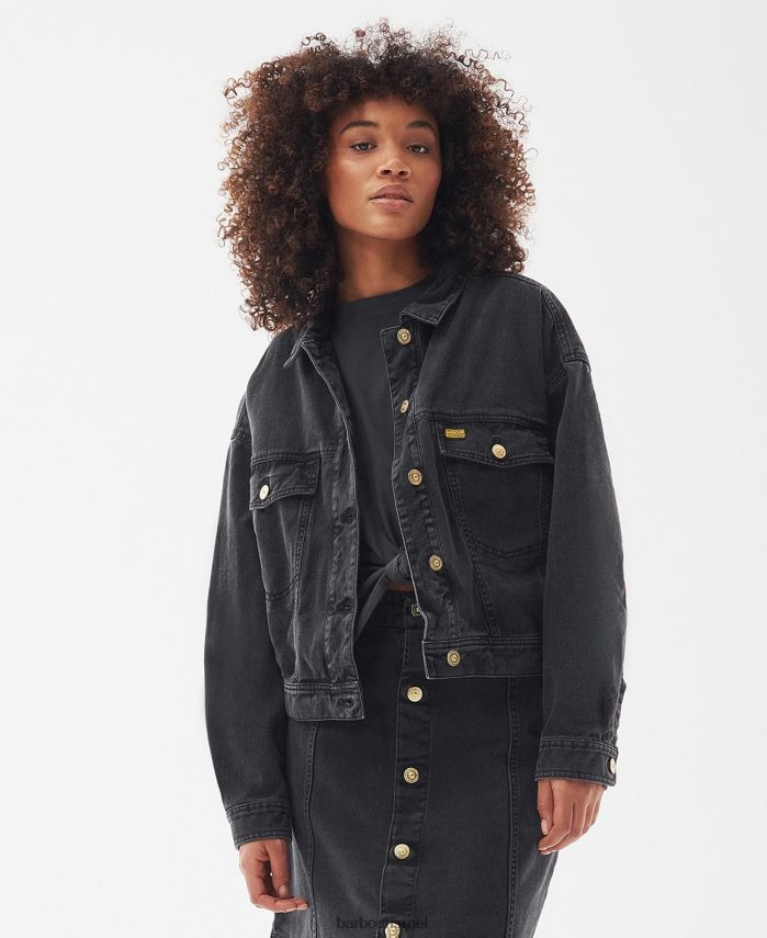 Barbour צַדֶפֶת נשים ז'קט ג'ינס לורימר R86Z6X1602 הַלבָּשָׁה
