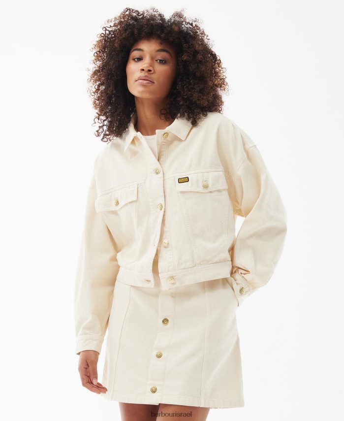 Barbour צַדֶפֶת נשים ז'קט ג'ינס לורימר R86Z6X1613 הַלבָּשָׁה