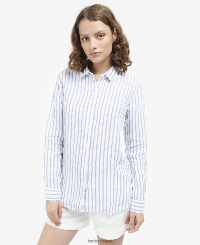 Barbour פאנץ' ורוד נשים חולצה ימית R86Z6X1638 הַלבָּשָׁה