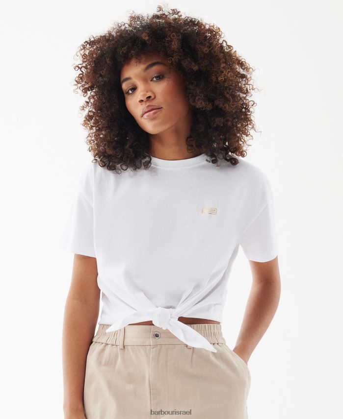 Barbour שחור קיץ נשים חולצת טי-שירט של נשמה R86Z6X1651 הַלבָּשָׁה