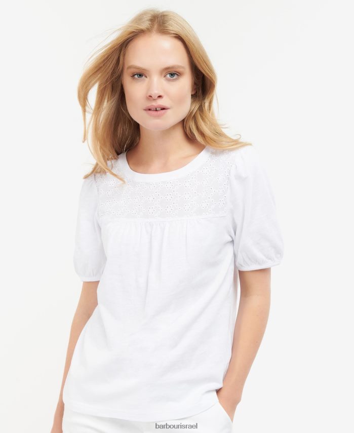 Barbour עץ זית נשים טופ פנינה R86Z6X1669 הַלבָּשָׁה