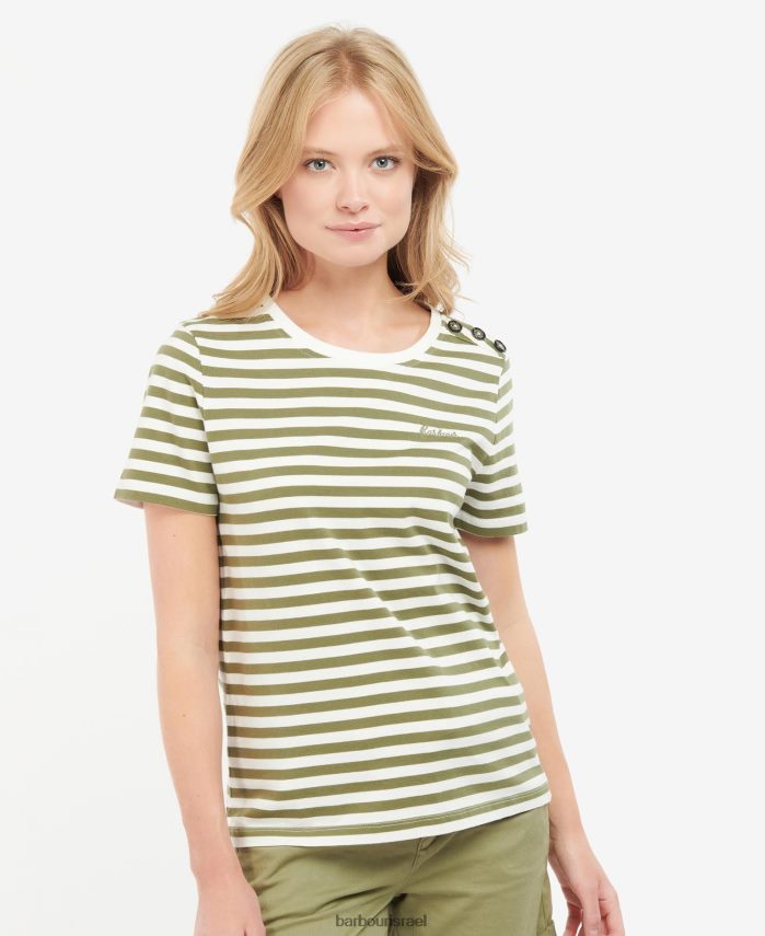 Barbour חיל הים נשים עליון על שפת המעבורת R86Z6X1671 הַלבָּשָׁה