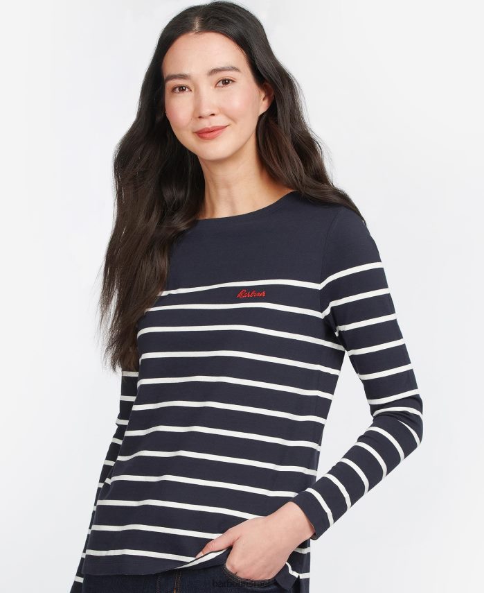 Barbour ענן/צי נשים עליונית בראדלי R86Z6X1676 הַלבָּשָׁה