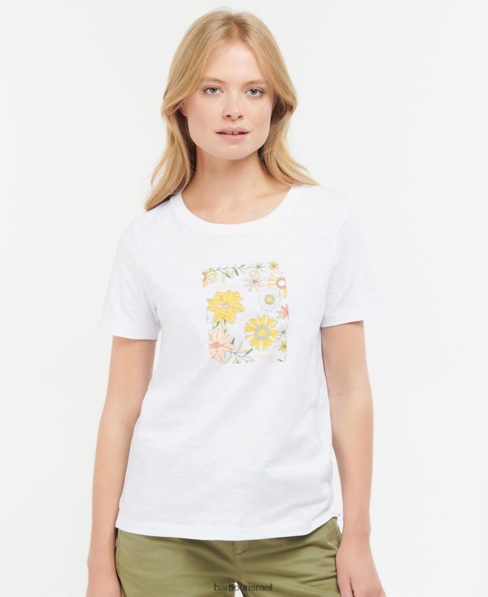 Barbour חוּבצָה נשים חולצת טי קורליין R86Z6X1679 הַלבָּשָׁה