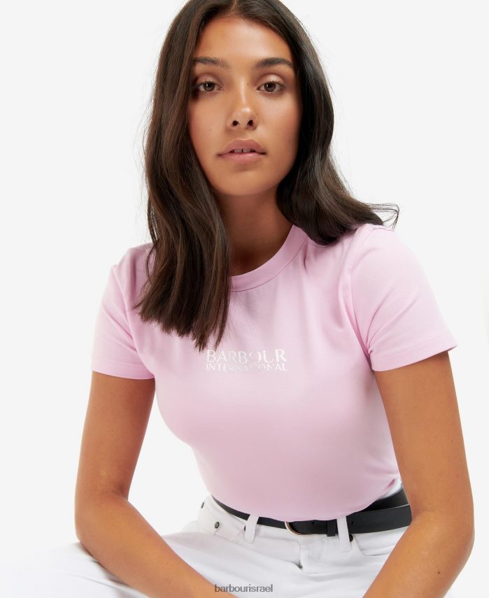 Barbour שחור קלאסי נשים חולצת טריקו קצוצה שלטון R86Z6X1718 הַלבָּשָׁה