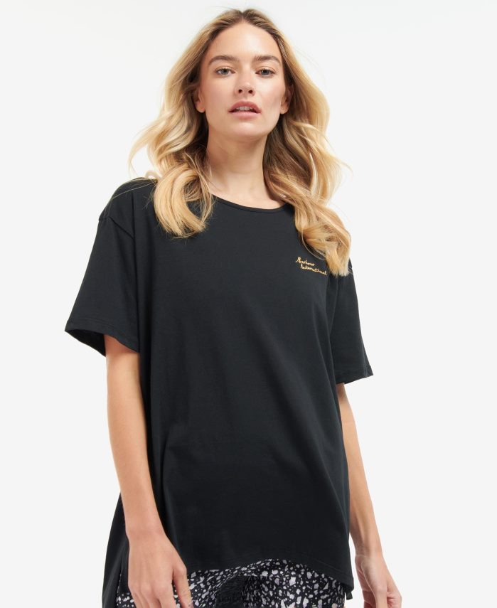 Barbour שחור קלאסי נשים טופ רולנד R86Z6X1722 הַלבָּשָׁה