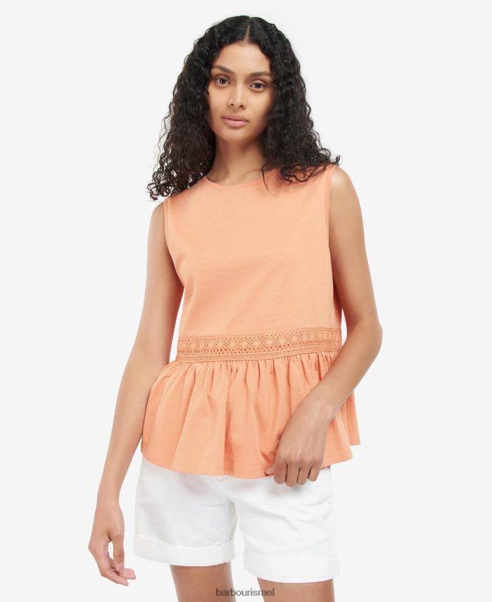 Barbour לבן נשים העליון ערבה R86Z6X1728 הַלבָּשָׁה