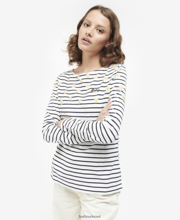 Barbour הדפס ענן נשים עליונית בהדפס בראדלי R86Z6X1729 הַלבָּשָׁה