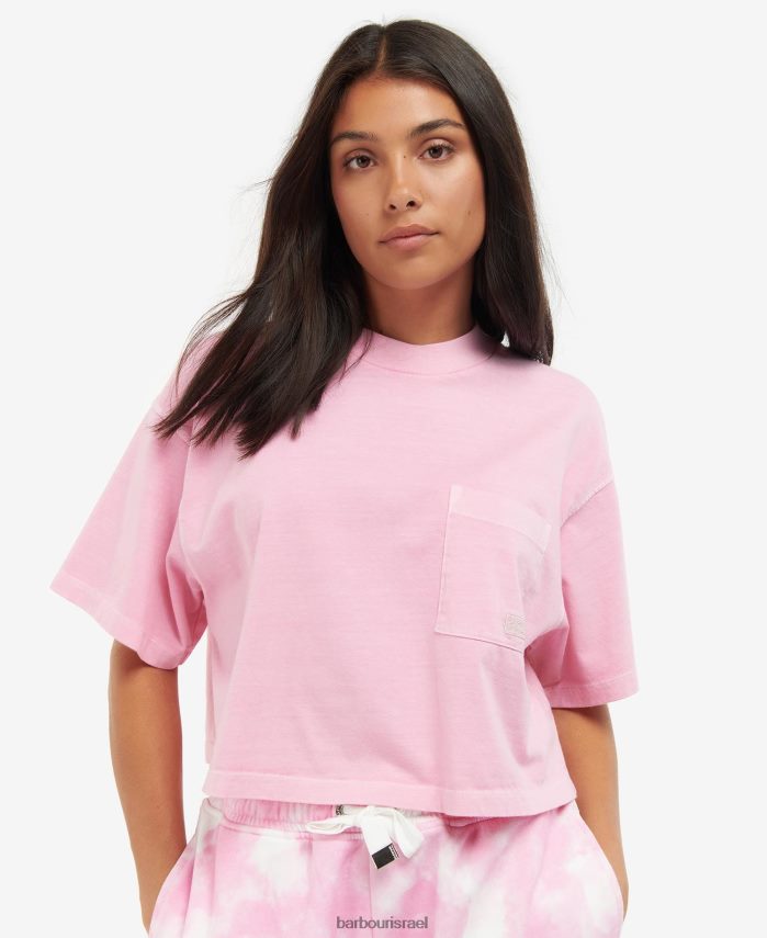 Barbour מחץ ורוד נשים עליונית גליקה R86Z6X1730 הַלבָּשָׁה