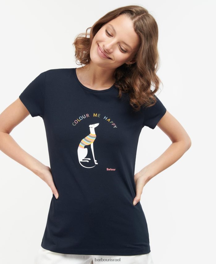 Barbour לבן קלאסי נשים חולצת טריקו R86Z6X1737 הַלבָּשָׁה