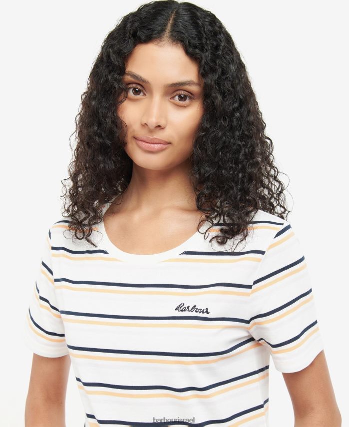 Barbour פס רב בהיר נשים חלק עליון לפיקניק R86Z6X1747 הַלבָּשָׁה