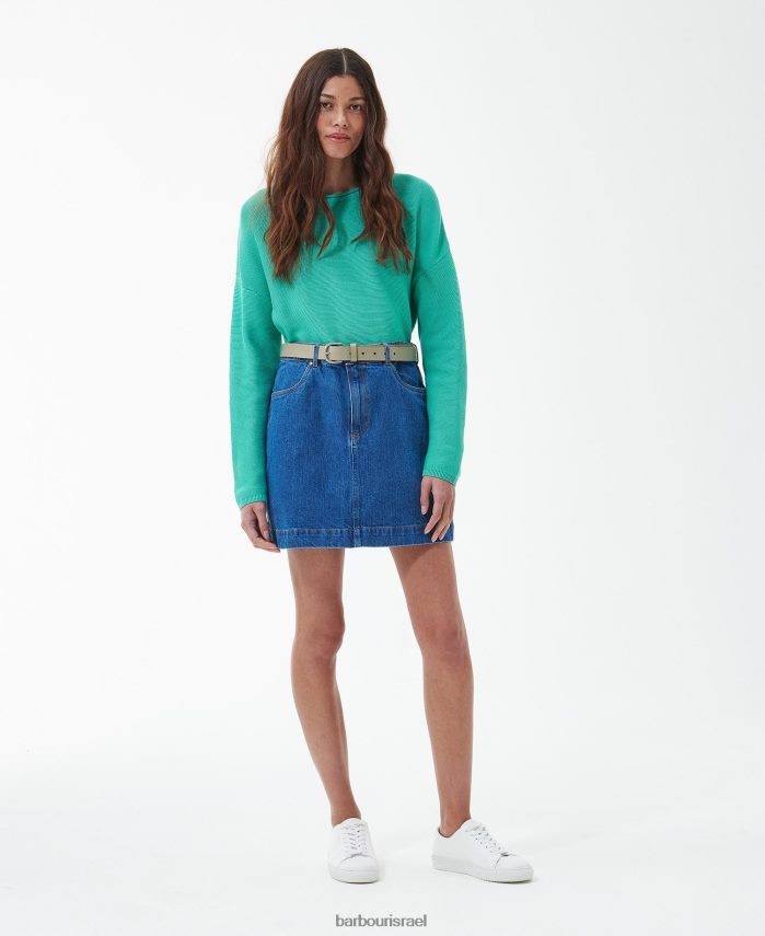 Barbour שטיפה אותנטית נשים חצאית גדילן R86Z6X1844 הַלבָּשָׁה