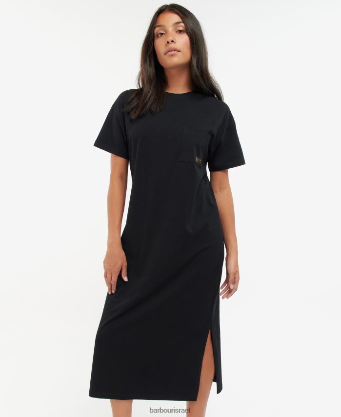 Barbour שחור קלאסי נשים שמלת חולצת טריקו של שלטון R86Z6X1855 הַלבָּשָׁה