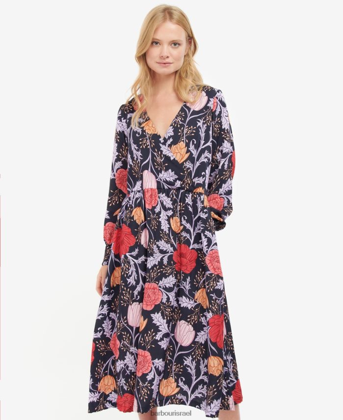 Barbour חיל הים פרחוני נשים שמלת נהלה R86Z6X1864 הַלבָּשָׁה