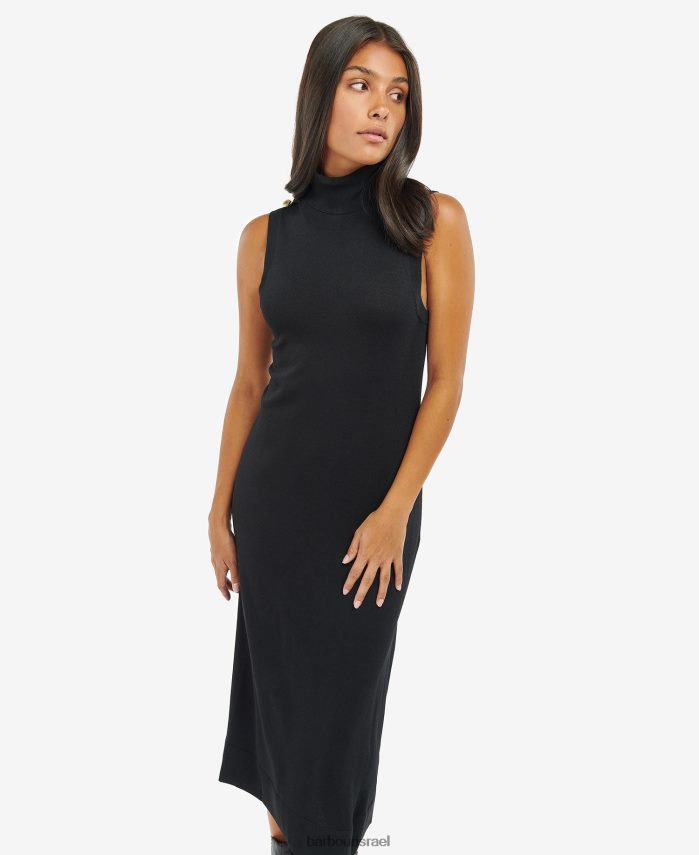 Barbour שחור קלאסי נשים שמלת סריג של רוזברן R86Z6X1880 הַלבָּשָׁה