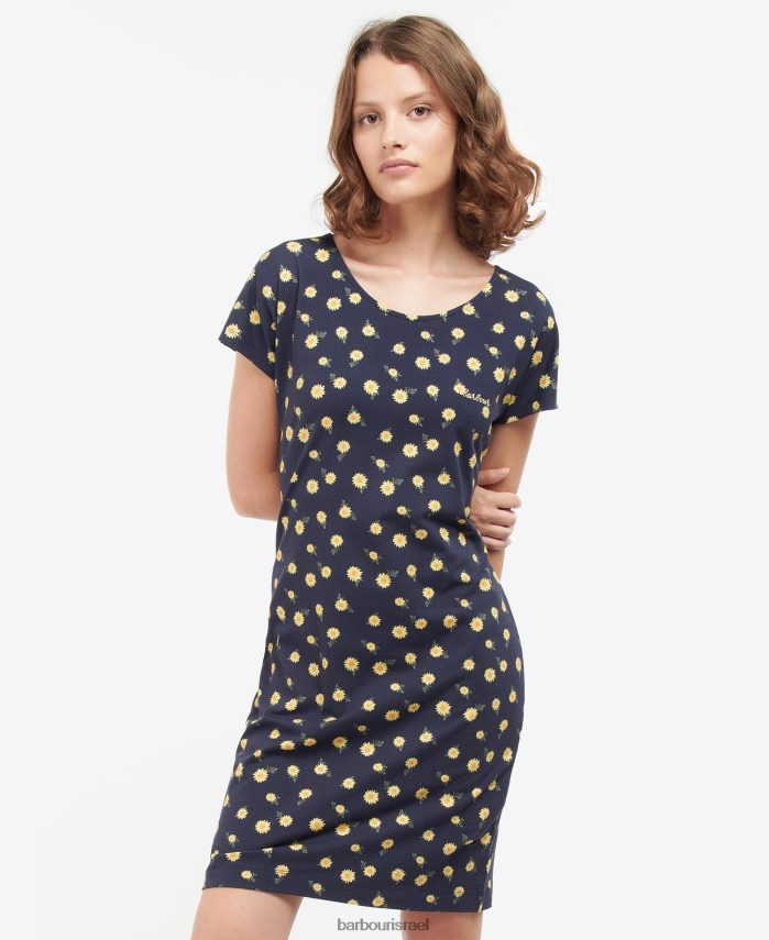 Barbour הדפס סיפור של חיל הים נשים שמלה בהדפס העץ R86Z6X1905 הַלבָּשָׁה