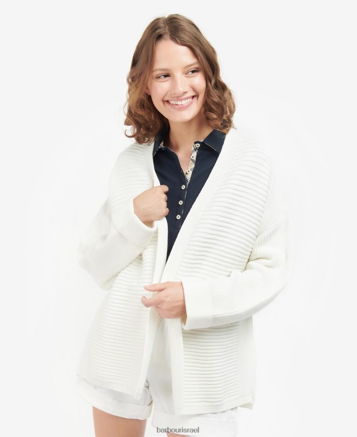 Barbour חיל הים נשים תפור קרדיגן גרנזי R86Z6X1913 הַלבָּשָׁה