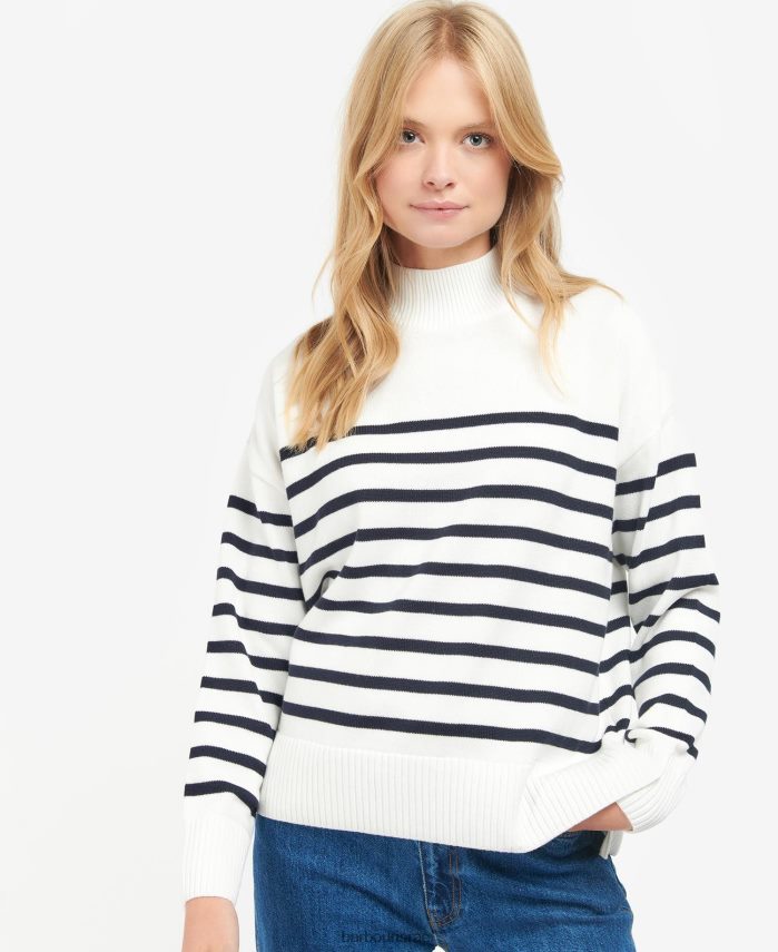 Barbour פס אקרו נשים מגשר סרוג פנינה R86Z6X1933 הַלבָּשָׁה