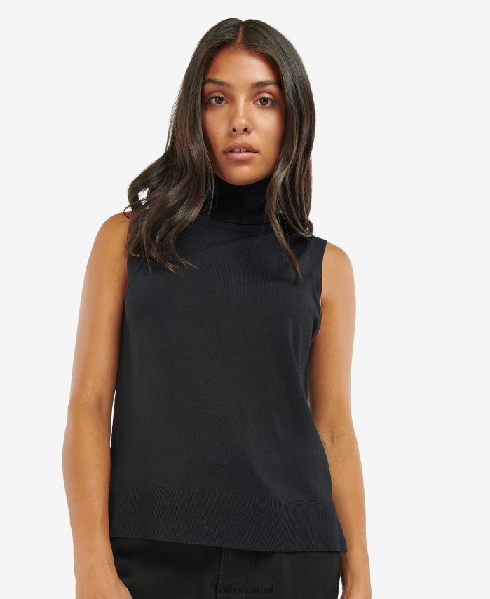 Barbour ירוק חצות נשים אפוד סוודר רוזברן R86Z6X1960 הַלבָּשָׁה