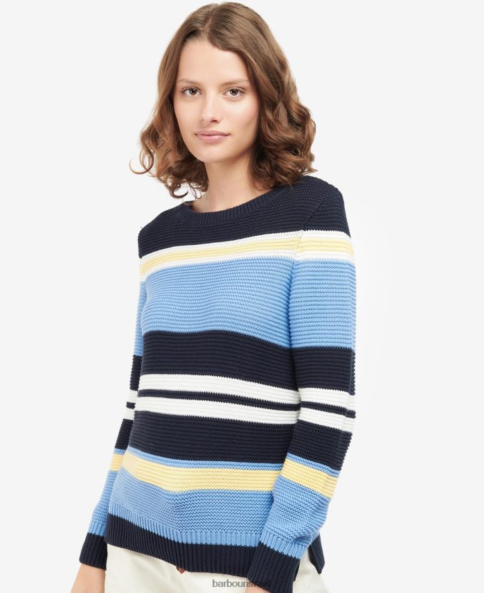 Barbour חיל הים הקלאסי נשים סוודר ליטלהמפטון R86Z6X1963 הַלבָּשָׁה