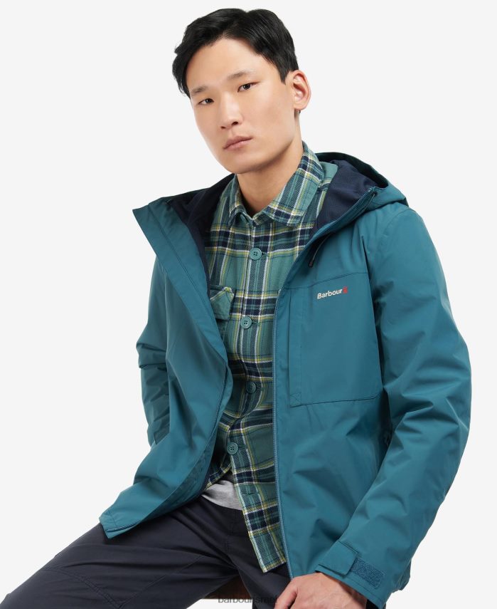 Barbour אֲגַם גברים מעיל קנטון עמיד למים R86Z6X197 הַלבָּשָׁה