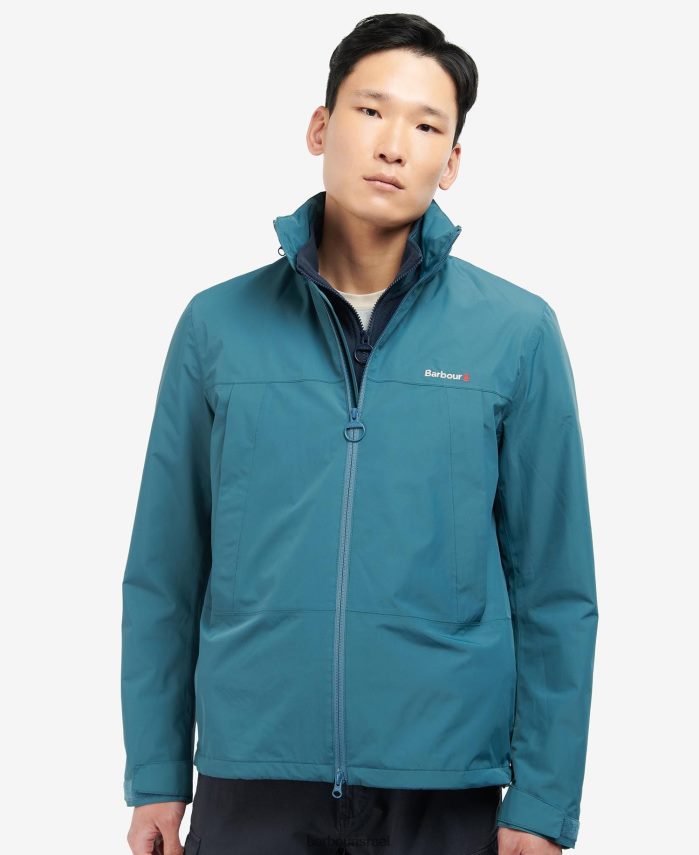 Barbour אֲגַם גברים ז'קט עמיד למים של ארלם R86Z6X199 הַלבָּשָׁה