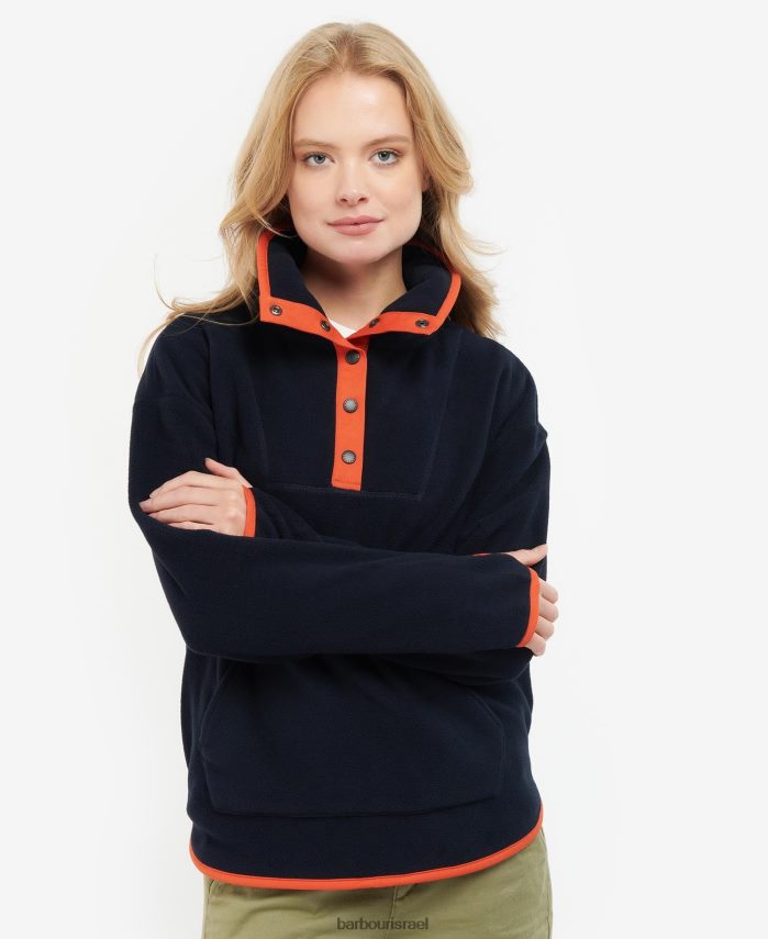 Barbour נורי גרין נשים סווטשירט ברינגטון R86Z6X2031 הַלבָּשָׁה