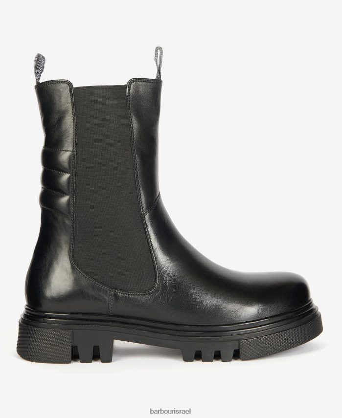 Barbour שָׁחוֹר נשים מגפי טריניטי R86Z6X2058 הַנעָלָה