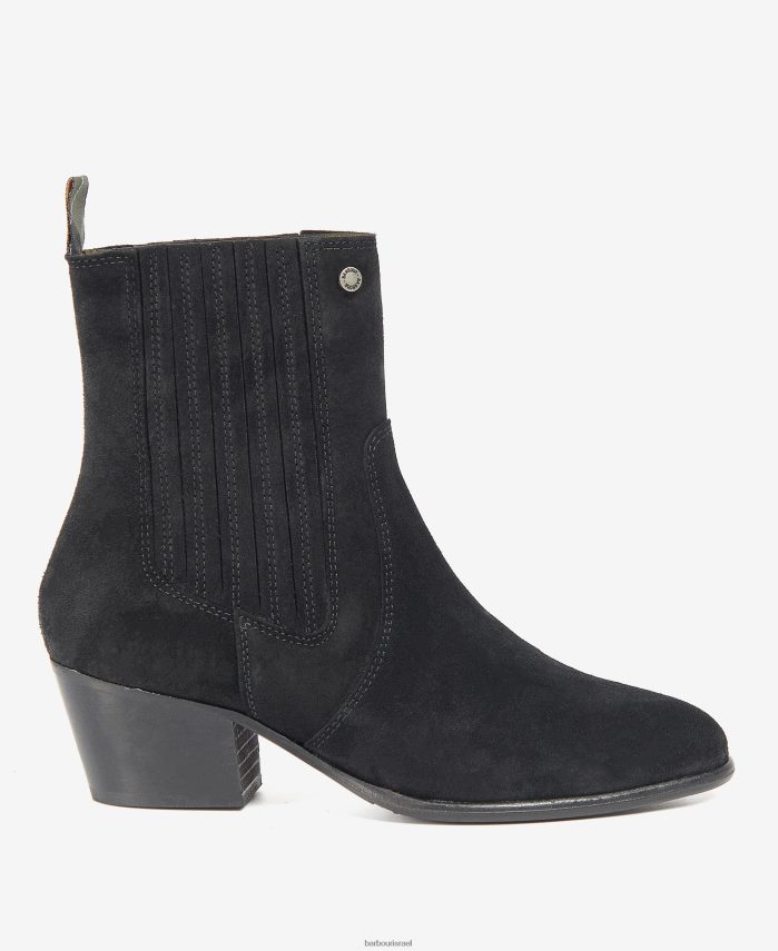 Barbour אָפוֹר חוּם נשים מגפי צ'לסי מערביים R86Z6X2064 הַנעָלָה