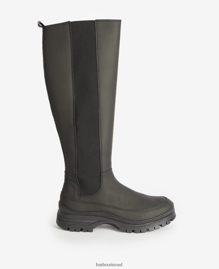 Barbour חאקי כהה נשים מגפי פודיום R86Z6X2068 הַנעָלָה