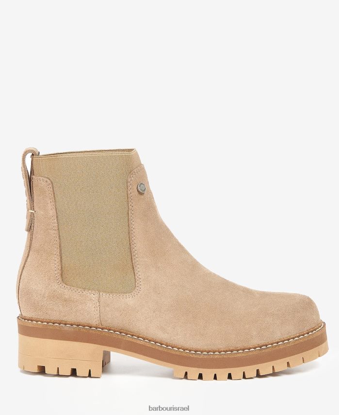 Barbour אָפוֹר חוּם נשים מגפי דיקסי R86Z6X2084 הַנעָלָה